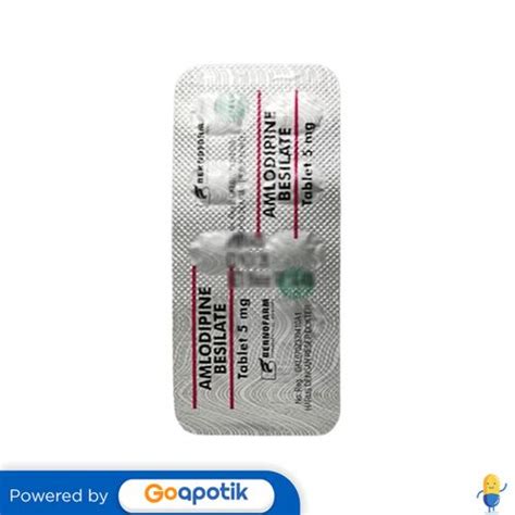 Jual AMLODIPINE BESILATE BERNOFARM 5 MG STRIP 10 TABLET Shopee Indonesia