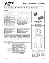 Radio integrated circuit receiver - Si47xx, Si48xx series - Silicon ...