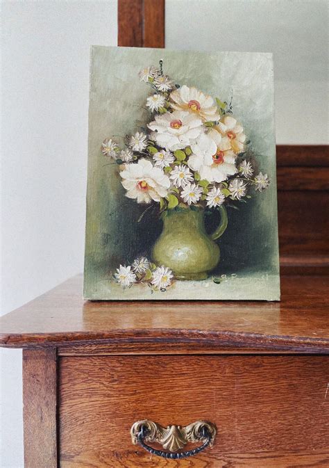 Vintage Floral Oil Painting Floral Painting Vintage Painting - Etsy