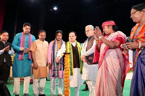 Hon Ble BJP National President Shri J P Nadda While Releasing Sankalp