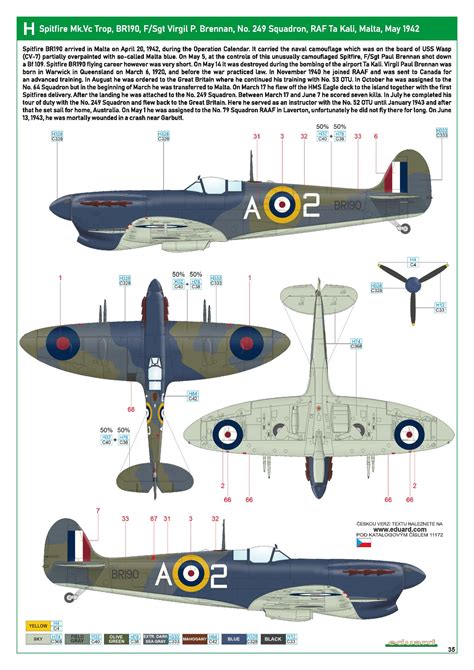 Asisbiz Spitfire Mkvctrop Raf Sqn A Fsgt Virgil P Brennan Br Raf