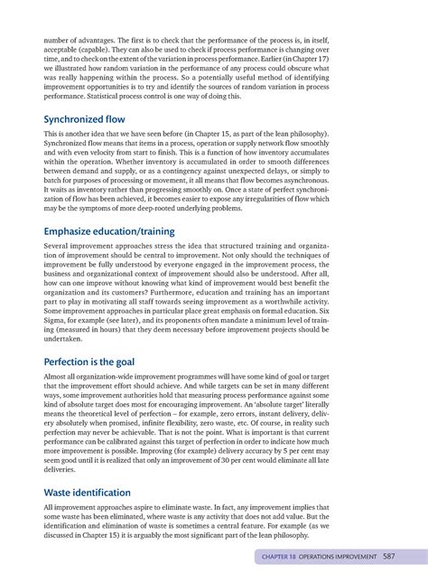 Operations Management By Slack Nigel 7th Pages 9 CHAPTER 18