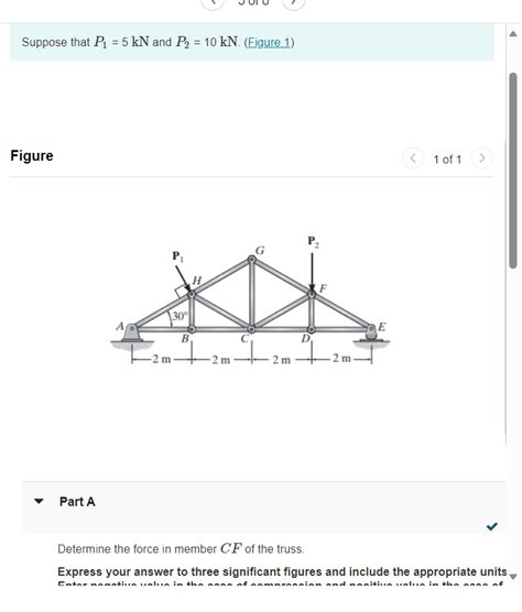 Solved Suppose that P1=5kN and P2=10kN. (Figure 1) Figure 1 | Chegg.com
