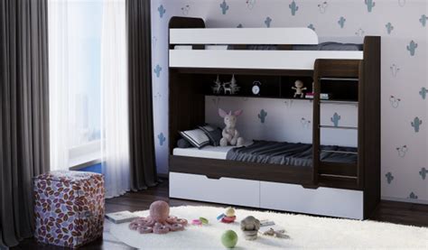 Двухъярусная кровать Ярофф Юниор-5x83.3x201.7 см - купить по выгодной ...