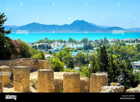 Landscape with ancient ruins of Carthage. Tunis, Tunisia, Africa Stock ...