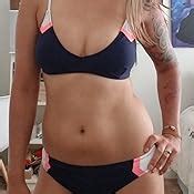 Amazon CUPSHE Women S Navy Sport V Neck Lace Up Bikini Clothing Shoes Jewelry