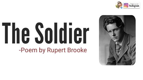 The Soldier Poem By Rupert Brooke In Hindi Youtube