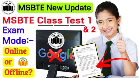 Msbte New Circular Msbte Class Test Online Offline Msbte Updates