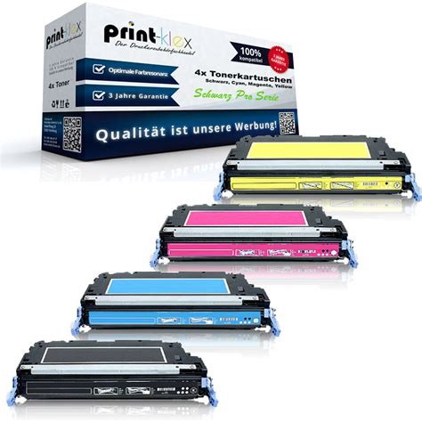 4x Ecoline Pro Tonerkartuschen Für Hp Color Laserjet 5550 Hd Schwarz Pro Ebay