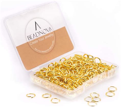 Amazon Beadnova Mm Open Jump Rings Gold Jump Rings For Jewelry