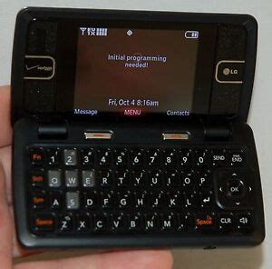 LG EnV2 Verizon Side-Flip Keyboard Cell Phone VX9100 BLACK bluetooth ...