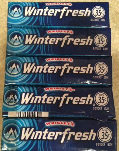 X5 Winterfresh Chewing Gum Wrigleys From The Usa 5x5 Packs50ct Bbd