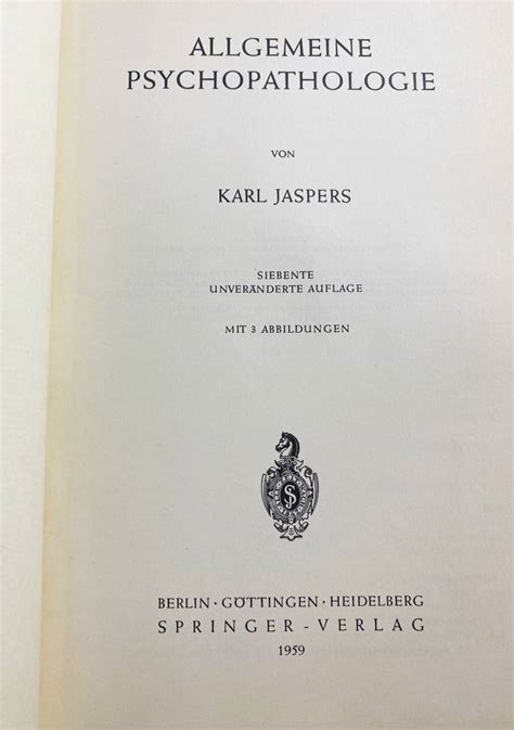 代購代標第一品牌樂淘letao ドイツ語洋書 精神病理学原論Allgemeine Psychopathologie第7版 Karl