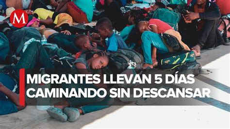 Caravana Migrante Contin A En Mapastepec Chiapas Youtube