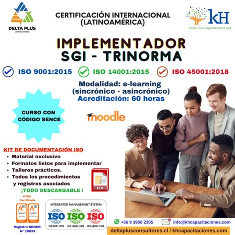 Formación Implementador Avanzado Sistema De Gestión Integrado Sgi Trinorma Internacional Iso