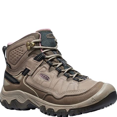 KEEN Women's Targhee IV WP Hiking Boots - Brindle/Nostalgia Rose ...