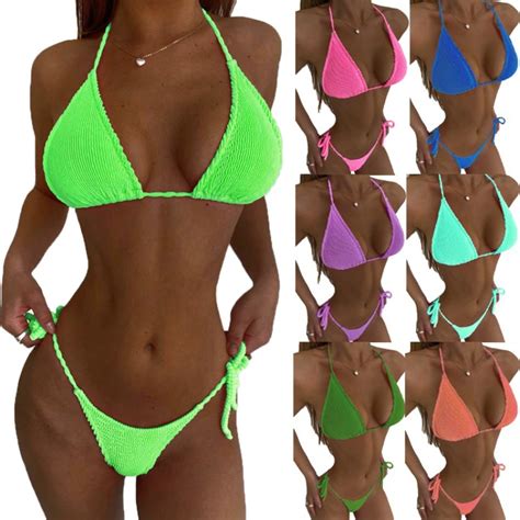 Bikini con Push Up para mujer traje de baño Sexy conjunto de Bikini para mujer traje de baño