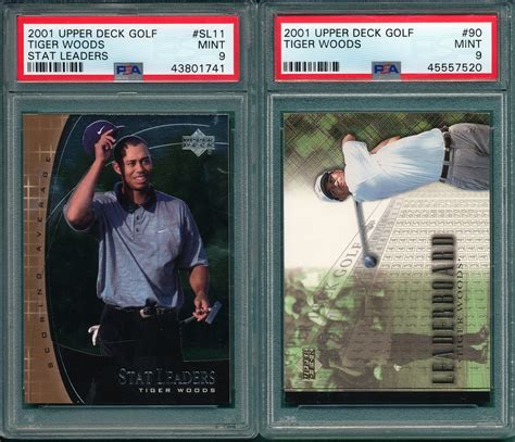 Lot Detail Upper Deck Golf Tiger Woods Sl Tiger Woods