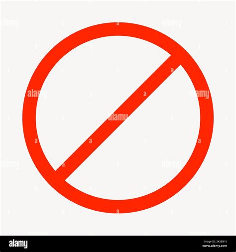 Ban sign clipart, symbol illustration vector Stock Vector Image & Art ...