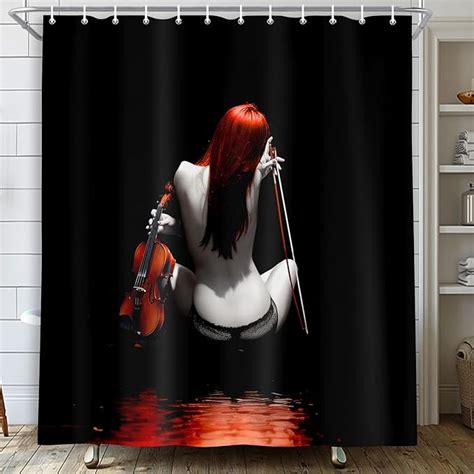 Amazon Fashion Sexy Woman Shower Curtains For Bathroom Pretty