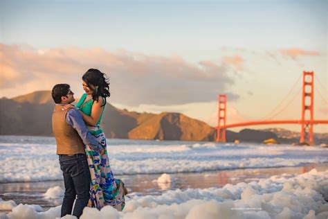 Ankit Akansha Engagement Session At Baker Beach San Francisco