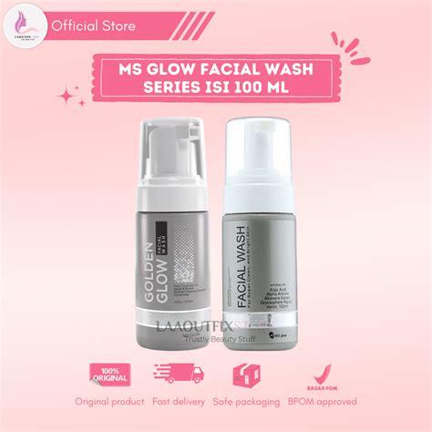 Jual Ms Glow Facial Wash Series Isi Ml Shopee Indonesia