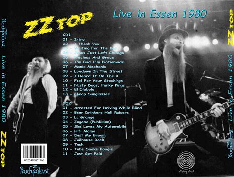 ZZ TOP BOOTLEGS GOODLEGS ROCKPALAST LIVE IN ESSEN 1980 ACE BOOTLEGS