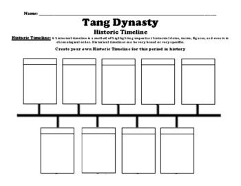 Tang Dynasty Timeline Worksheet (PDF) by BAC Education | TPT