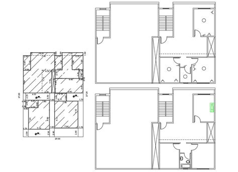 Free Bhk Apartment House Floor Plan Design Dwg File Cadbull