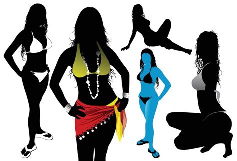 Sexy Body Nude Woman Naked Sensual Beautiful Girl Vector Image