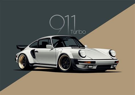 Porsche Turbo Auto Car Posters Prints By Remigius Wloczkowski