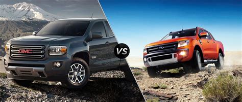 Gmc Canyon Vs Ford Ranger