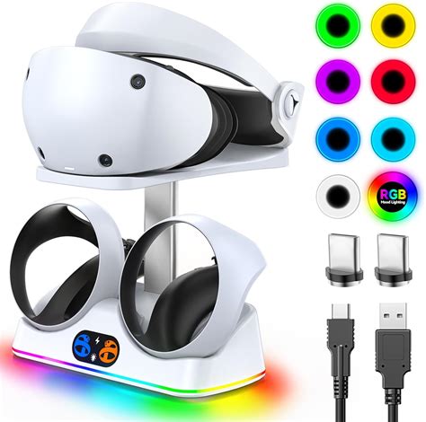 Psvr 2 Controller Charging Station Virtual Reality Headset Display