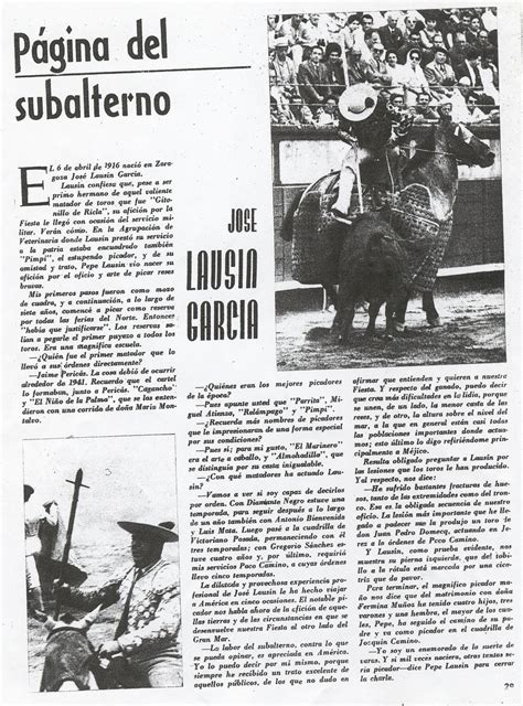 LOS TOROS CON AGUSTÍN HERVÁS ANTOLOGIA DE PICADORES José Lausín y II