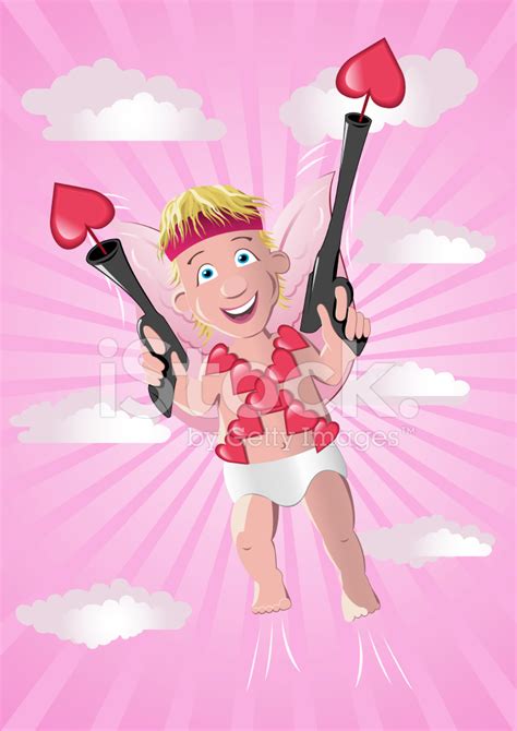 Cupid With Guns Stock Photo Royalty Free Freeimages