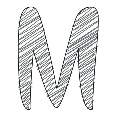 3d Letter M Drawing