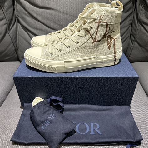 Dior Travis Scott x Dior B23 shoes Cactus Jack Converse Cream | Grailed