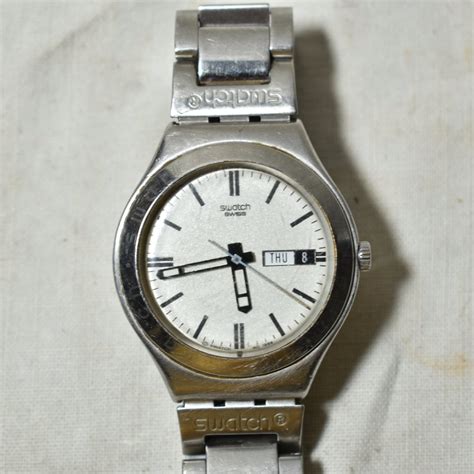 Vintage Swatch Swiss Watch Ag Swiss Made Stainless Steel Etsy