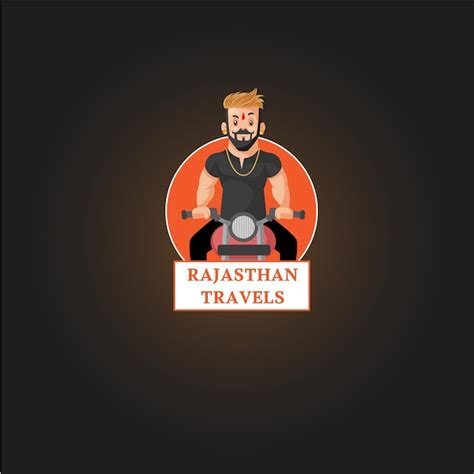 Premium Vector | Rajasthan travels vector mascot logo template