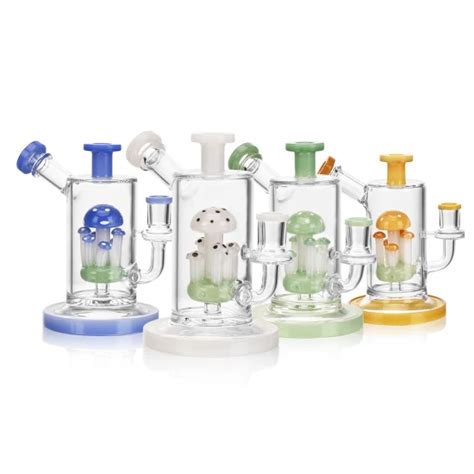 Esigo Mushroom Design Inch Tobacco Use Slime Colors Glass Smoking