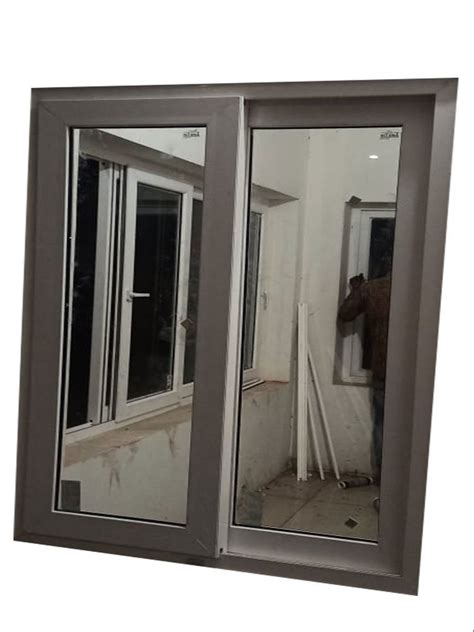 White Frame Upvc Toughened Glass Window Glass Thickness Mm At Rs