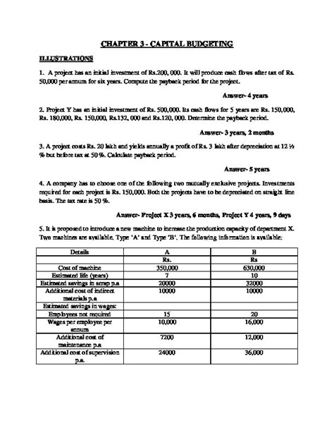 Chapter Capital Budgeting Pdfcoffee