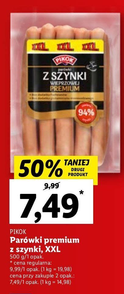 Promocja Par Wki Z Szynki Wieprzowej Premium Pikok W Lidl