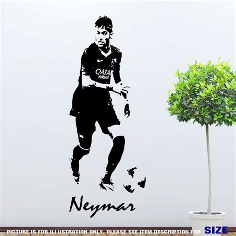 Neymar Junior Barcelona Footballer Wall Art Sticker Wall Decal Sport