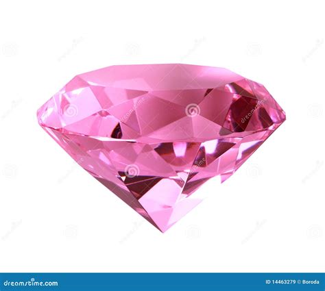 Singe pink crystal diamond stock image. Image of treasure - 14463279