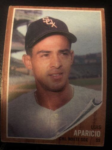 1962 Topps Baseball 325 Luis Aparicio Chicago White Sox Ex Cond EBay