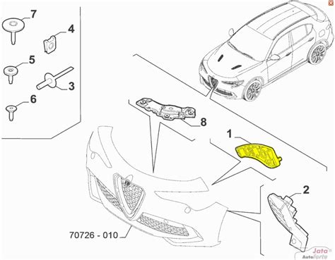 Lizg Zderzaka G Rny Lewy Alfa Romeo Stelvio Autoczescisklep