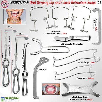 Dental Lip And Cheek Retractors Mouth Opener Stainless Metal Wire