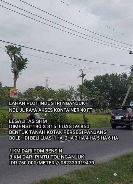 Lahan Plot Industri Nganjuk Dekat Pintu Tol