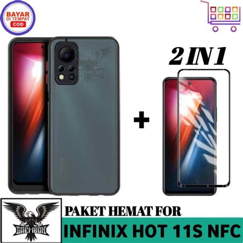 PROMO 2IN1 CASE INFINIX HOT 11S NFC SOFT CASE AERO FREE TEMPERED GLASS FULL LAYAR Lazada Indonesia